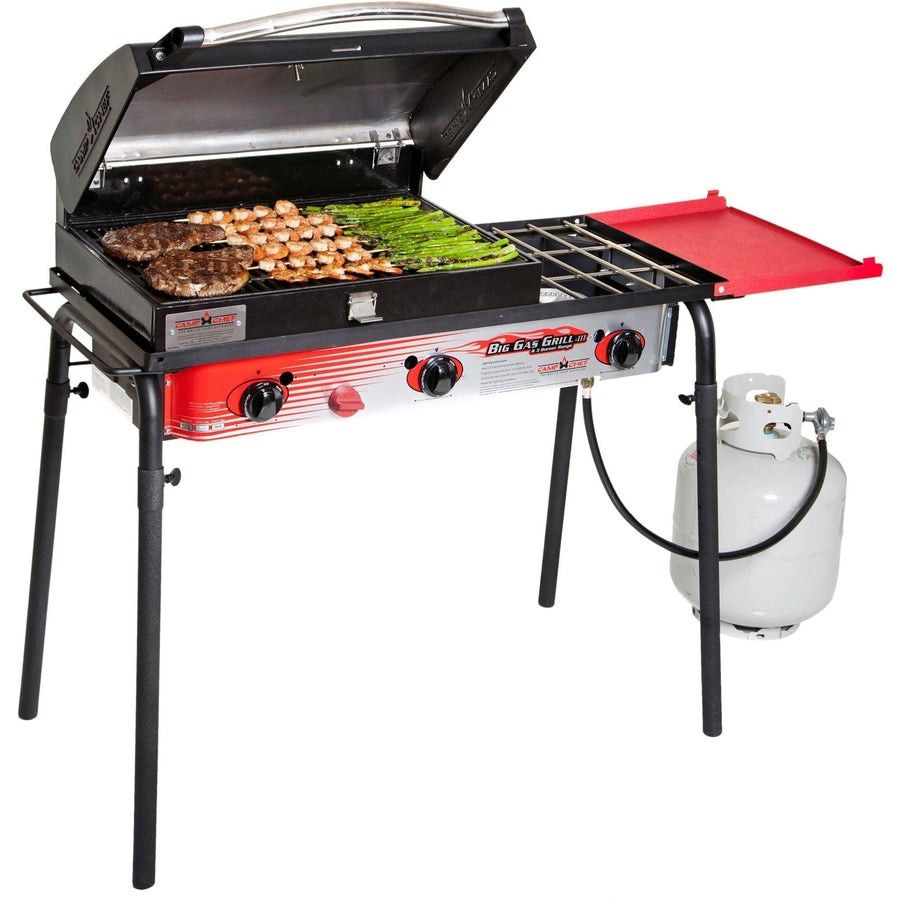 Camp Chef 3 Burner Outdoor Stove With BBQ Box Accessory