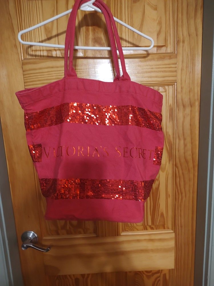 Pink Victoria Secret Bag with sequins