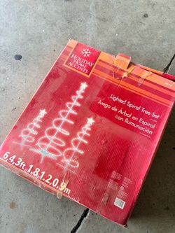 Lighted Christmas Trees Set