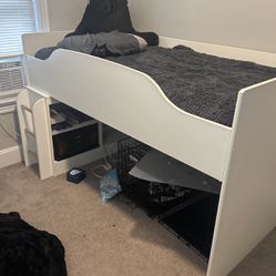 Loft Bed With 2 Dressers 