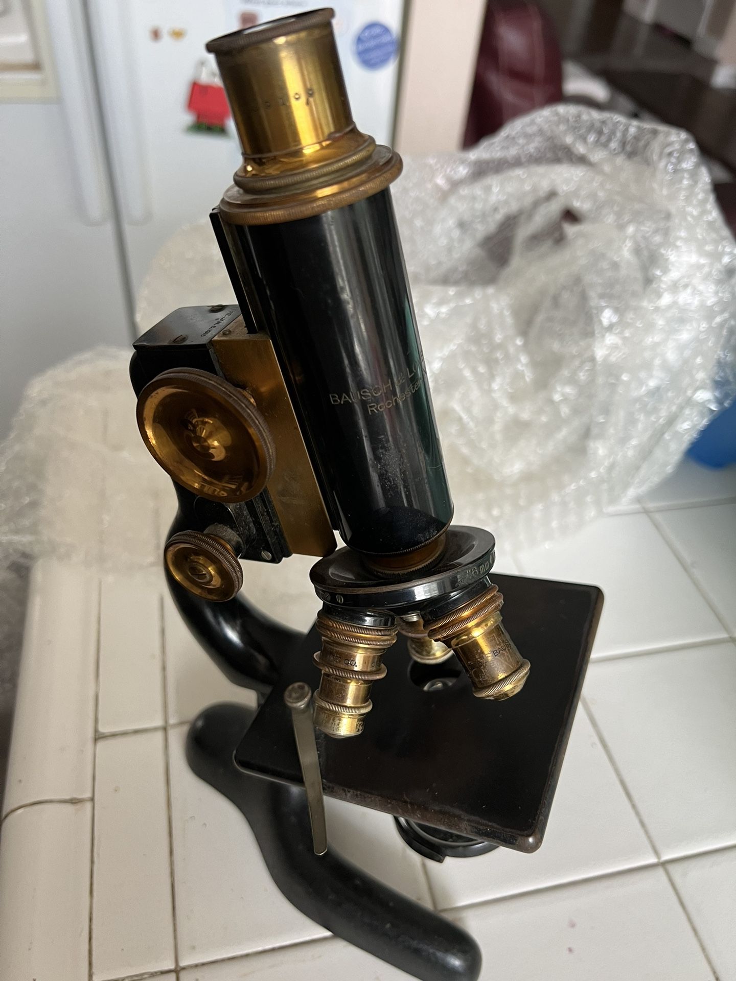 Antique Microscope 1915 Bausch And Lomb