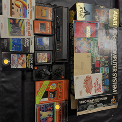 Vintage Atari video game system