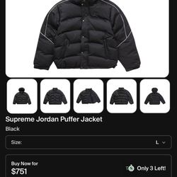 Supreme Jordan Puff Coat/Jays/Foams