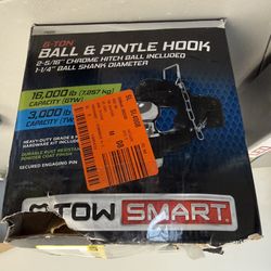 TowSmart Pintle Hook with 2-5/16 in. Hitch Ball, Bolt-on, 16,000 lb. capacity