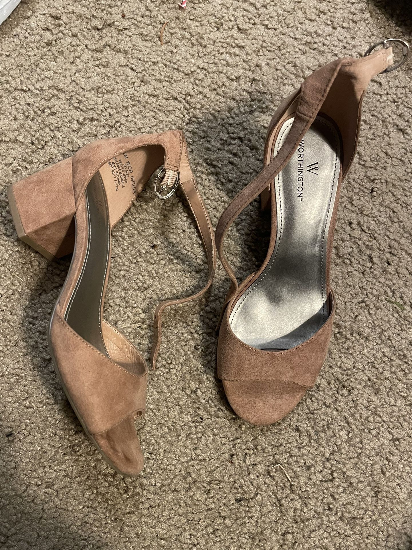 Worthington Brown Heeled Sandals