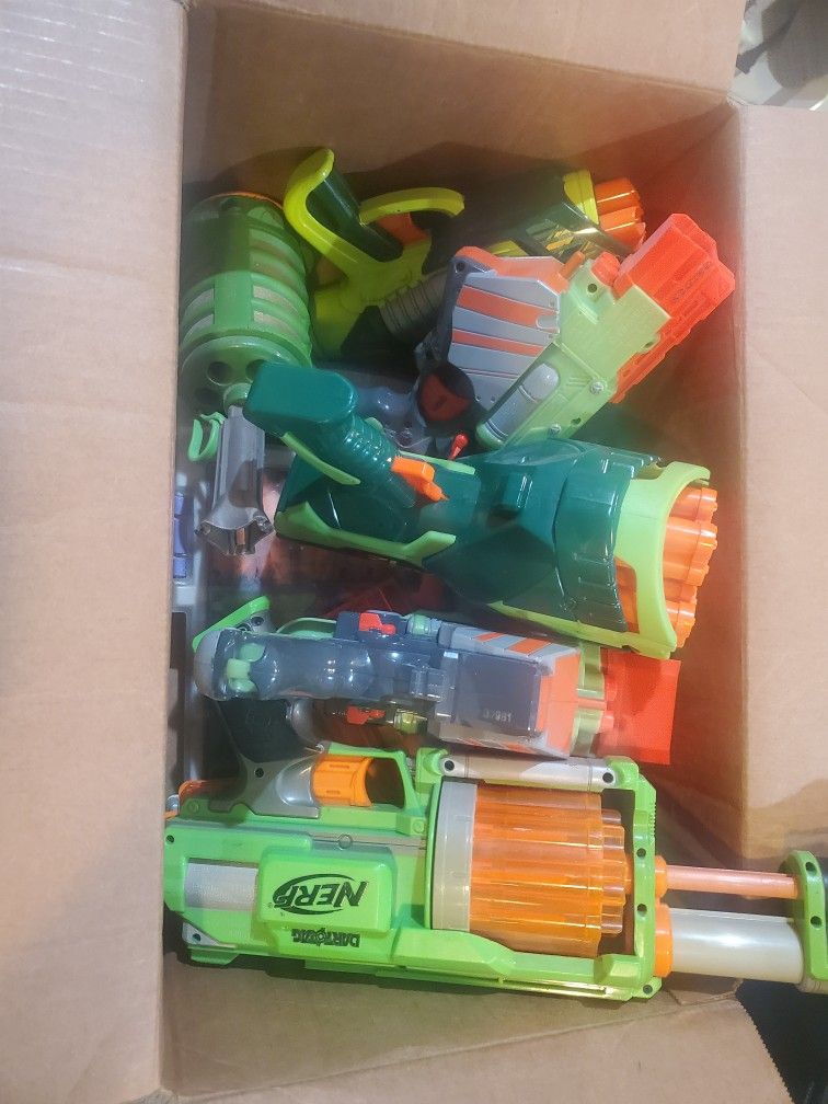 Nerf Gun Lot Foam Bullet And Ball 15+