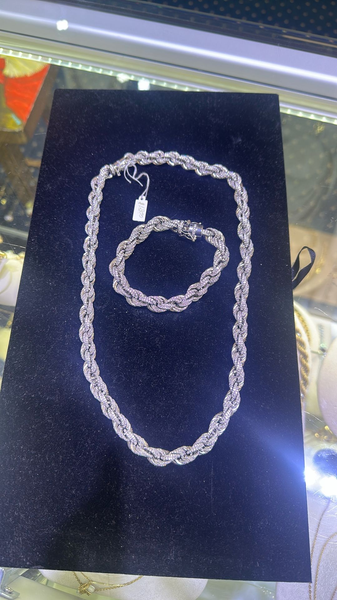 Brand New 925 Silver208 Gram necklace and bracelet