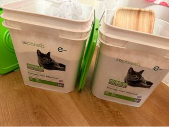 SoPhresh scoop-able cat litter (2-38 lb buckets$