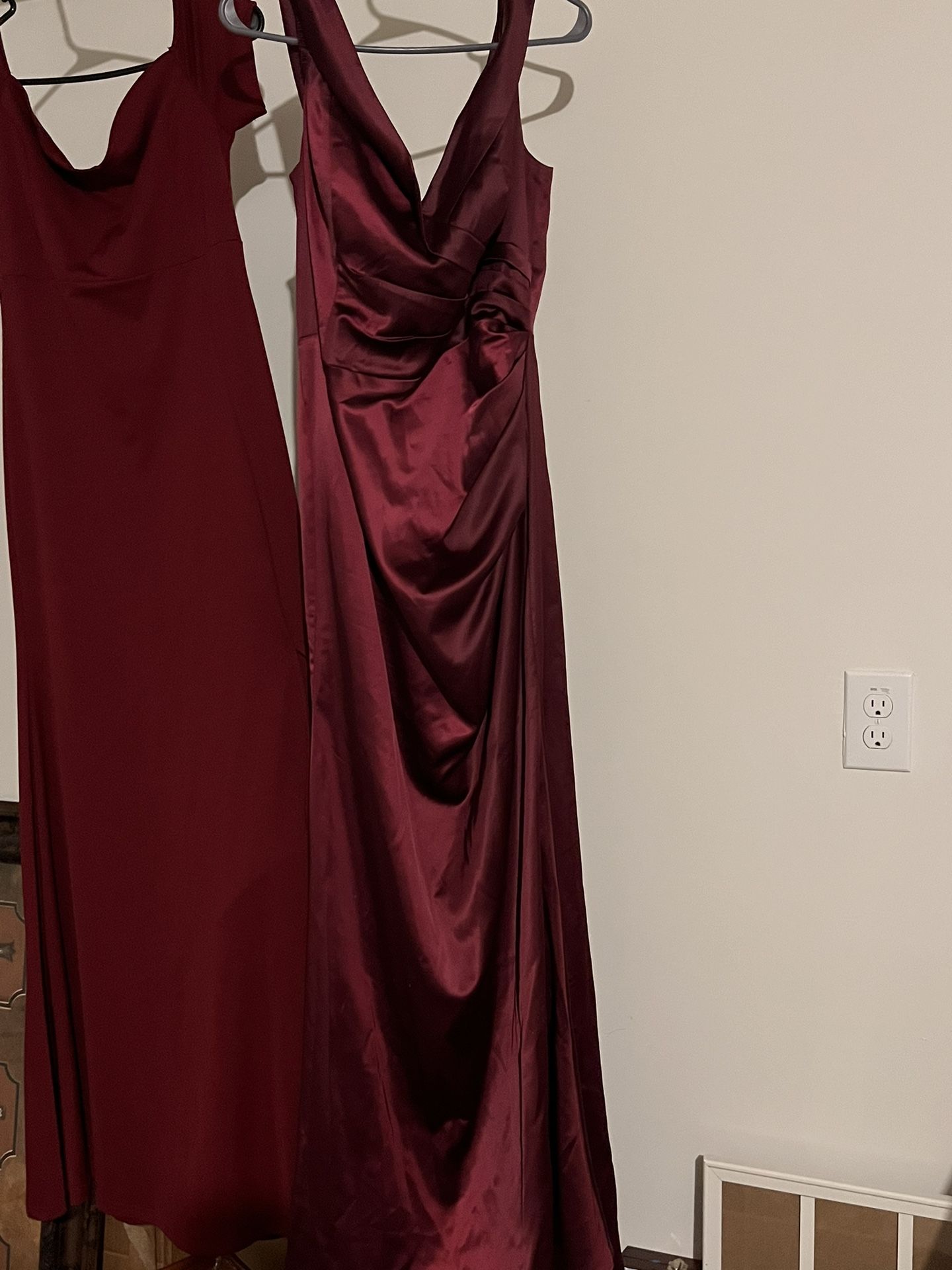 Burgundy Bridesmaid Dress