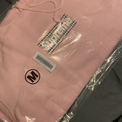 Supreme Burberry Pink Box logo Hoodie