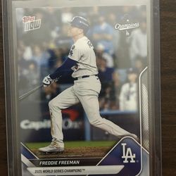 Dodgers Freddie Freeman World Series SP Baseball Card