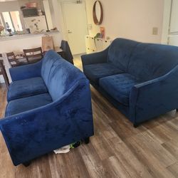 Blue Sofa And Couch 