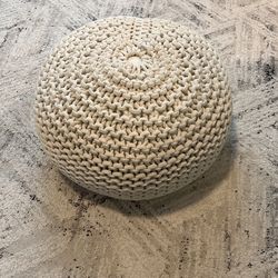 Cleverly Chunky Knit Ottoman