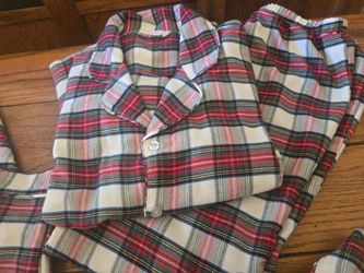 Pottery Barn Kids Flannel Plaid Pajama Set