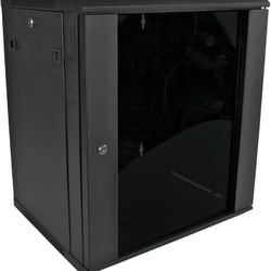 Pearington 12U Server Rack Enclosure with Glass Door