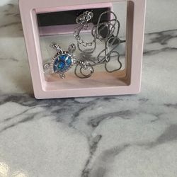 Sterling Silver Turtle Necklace