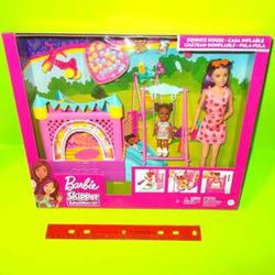  Playset ~ BRAND NEW ~ Barbie SKIPPER Doll Bouncy playhouse plus Toddler Doll 