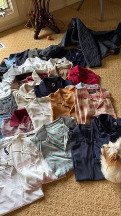 25 MENS COLLARED SHIRTS Size large tall