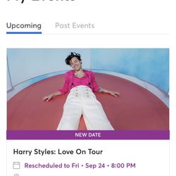 Harry Styles Love On Tour United Center 9/24 4 Tickets!!