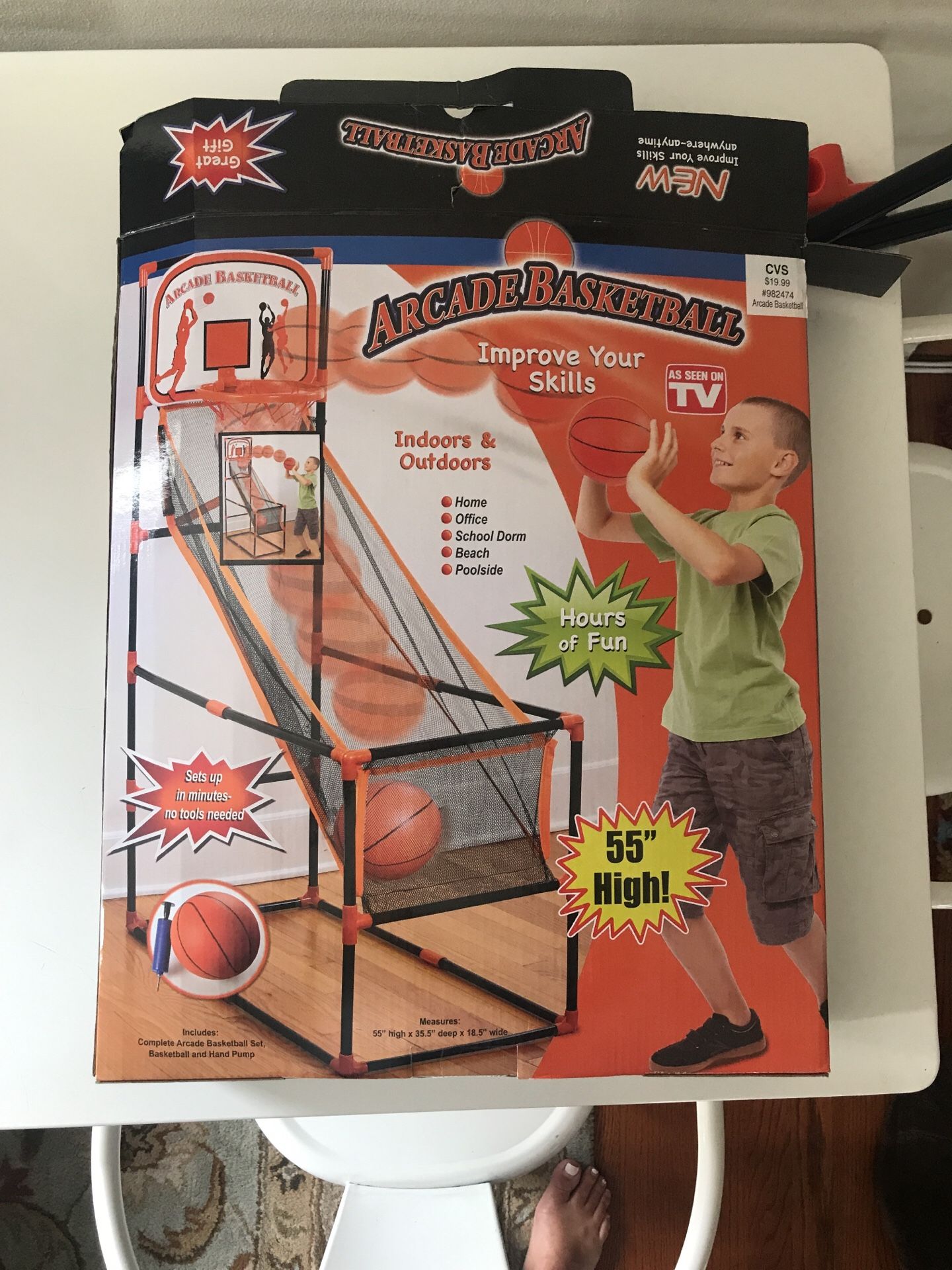 Arcade style basketball game for kids