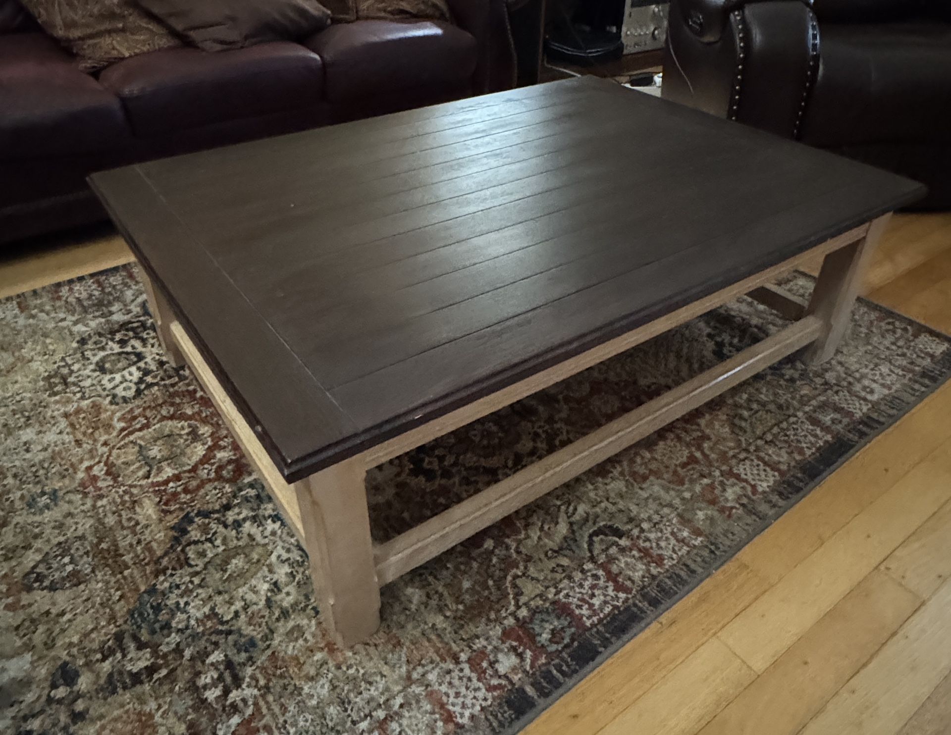 Wood Coffee Table – Modern / Farmhouse Style