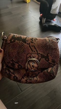 Coach snakeskin purse