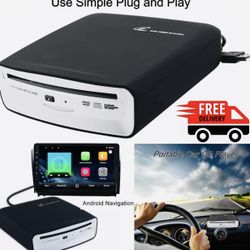 Portable Car CD DVD Player Universal with USB Port Plug and Play TV PC Laptops