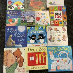 Infant to Young Toddler Book Lot of 13 Books: Board Book + Indestructibles