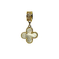 Charm Yellow Gold 10k. Clover