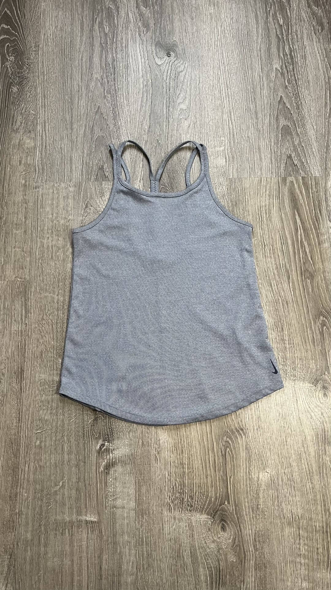Nike Dry Fit Small Blue Racerback Strappy Open Back Tank Top