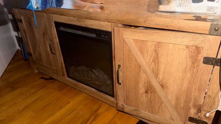 TV stand with electric fireplace