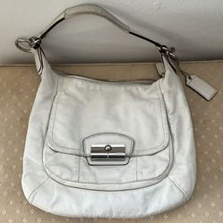 Coach Women’s Handbag White Leather