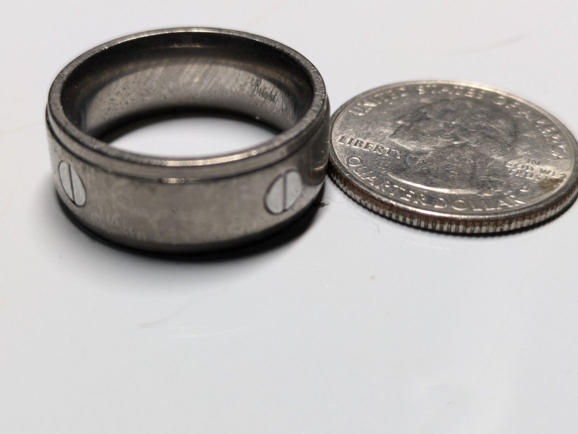 Tungsten Ring Nuts & Bolts, Size 9