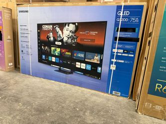 Big Savings.  75" Screen QLED SMART 4K ULTRA HDTV BY SAMSUNG.  Free Wallmount Bracket