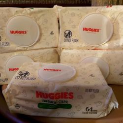 Huggies Natural Care Sensative Skin Baby Wipes (5-Pack Bundle)