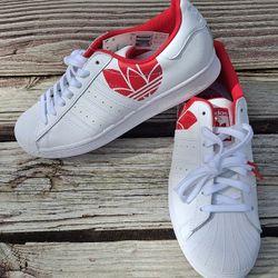 Adidas Originals Superstar Treifol Sneakers White/Red FY2828 Sz.9.5