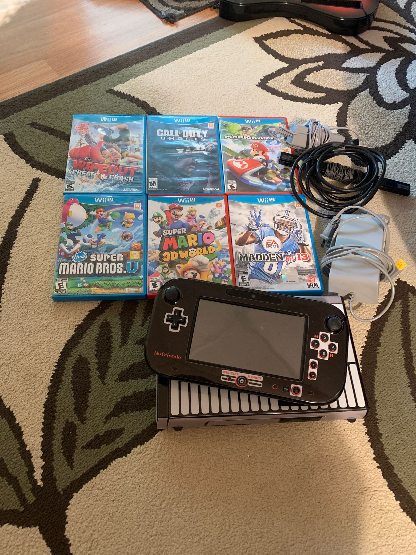 Wii U console and games