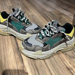 Gucci × Balenciaga Triple S 'The Hacker Project - Beige Yellow'