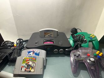 Nintendo 64 Console Bundle with 2 Controllers and 3 Games