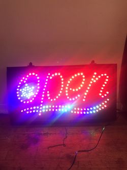 Neon Sign OPEN $25