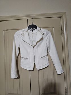 Women's Dress White Blazer Jacket 