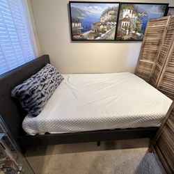 Queen Size Bed And Mattress LIKE NEW!!!