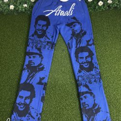 Asaali Los Angeles Blue Cartel Sweat Pants Medium