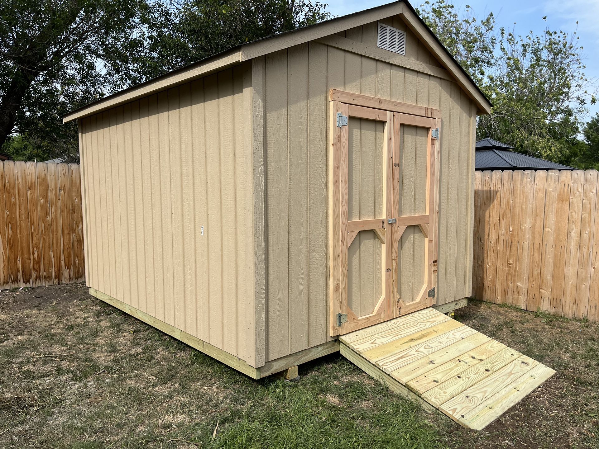 10x12 utility shed with ramp