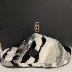 ugg slippers M fluff you Cali Collage GREY SZ 9