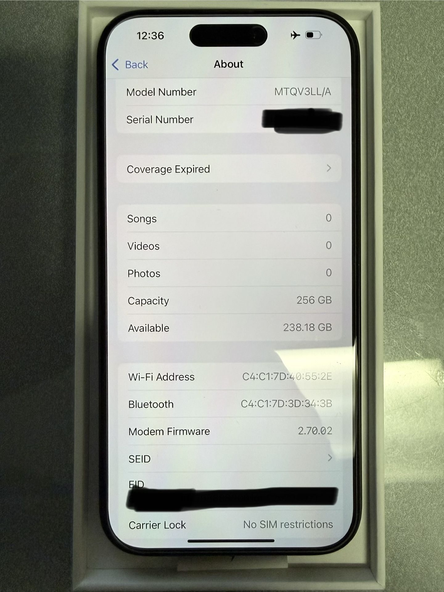 iPhone 15 Pro 256g Unlocked