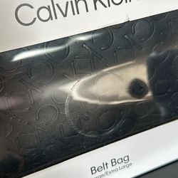 Calvin Klein- Belt Bag- Black - allover large/Extra Large - new In Box 🛍️🎀