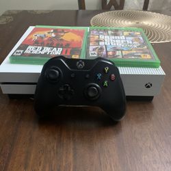 Xbox One S With 1 Controller And 2 Games 