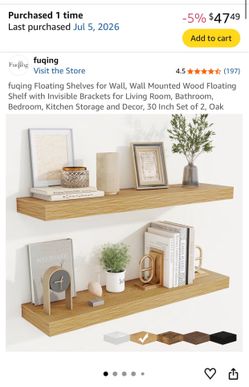 Brand new 30 inch floating shelves 2 pack