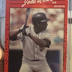 Donruss 1990 Error Card On José Uribe Wrong Birthdate